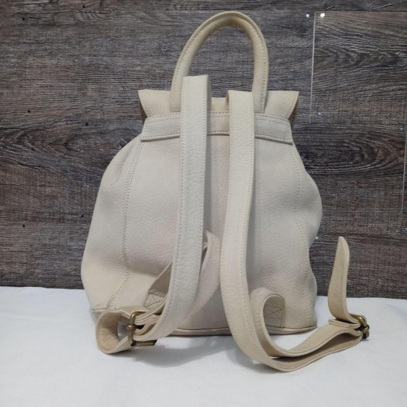 LJS Collection beige nubuck backpack - Picture 2 of 9